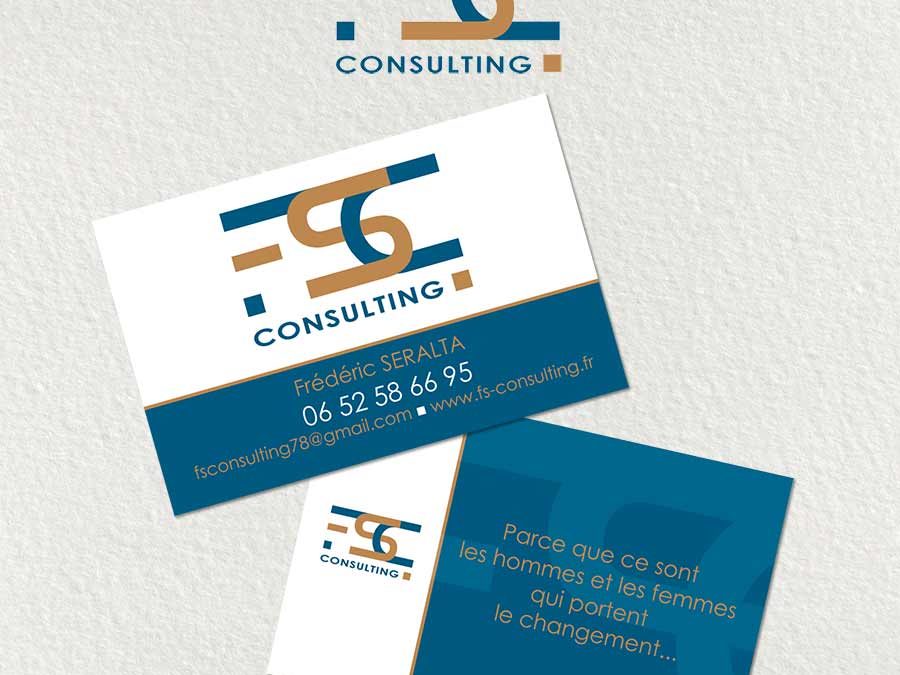 Logo, carte de visite et flyer FS Consulting